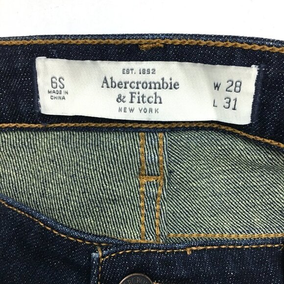 Abercrombie & Fitch Women's Jeans The A&F Boot Cut Low Rise Dark Wash size 6S - Picture 4 of 11